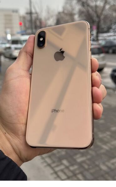 Apple iPhone: IPhone Xs, Б/у, 256 ГБ, Rose Gold, Чехол, 78 %