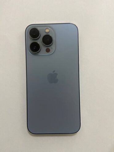 Apple iPhone: IPhone 13 Pro, Б/у, 128 ГБ, Sierra Blue, Зарядное устройство, Защитное стекло, Чехол, 85 %