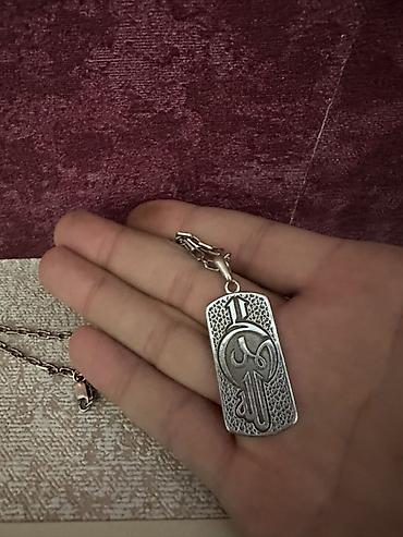 Колье: Osmanlı tuğrası motivli gumuş boyunbağı

- Material: gümüş — 1