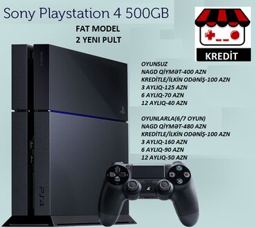 PS4 (Sony Playstation 4): Playstation 4 Nagd ve kredit Cemi 10 deq erzinde onlayn senedlesme