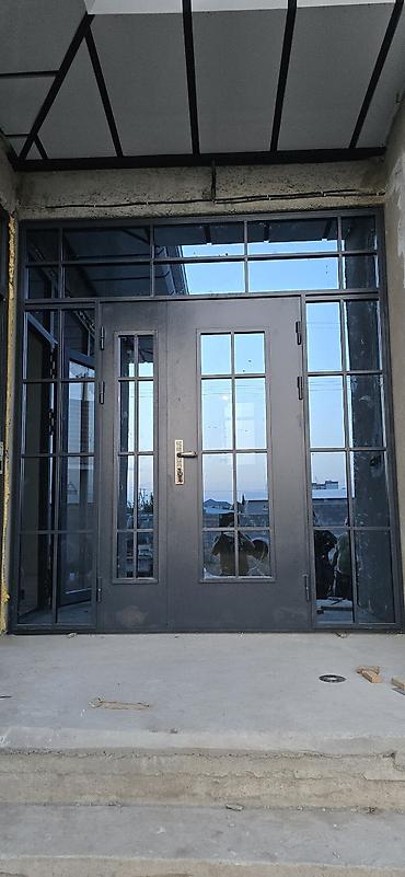 окрасе: Бронированные двери на заказ, Для частного дома, Двухстворчатая, Со стеклом — 3