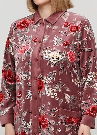 Домашние костюмы: Женские халаты Велюровые халат Тёплые халаты Модные халаты Одежда — 6