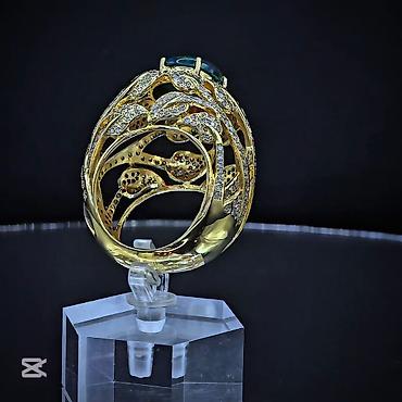 Aksesuarlar: Üzük, Sarı qızıl, 750 Əyar, 2.01-2.50 Karat — 10