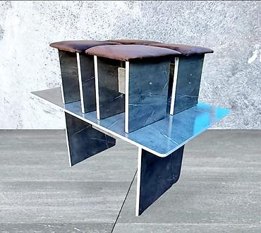 Кухонные столы и стулья: Кухонный стол и стул, Новый, Платная доставка, цвет - Черный — 4