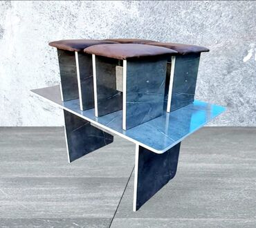 Кухонные столы и стулья: Кухонный стол и стул, Новый, Платная доставка, цвет - Бежевый — 4