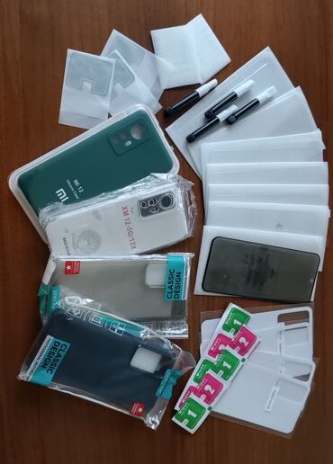 Mobil telefon və aksesuarlar: Xiaomi 12 ve 12x ucun Kaburaantiudar,arxa vinil,kamera qoruyucu