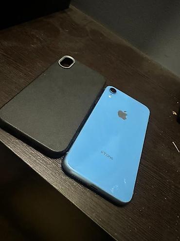 IPhone Xr, Б/у, 128 ГБ, Синий, Чехол, 81 %