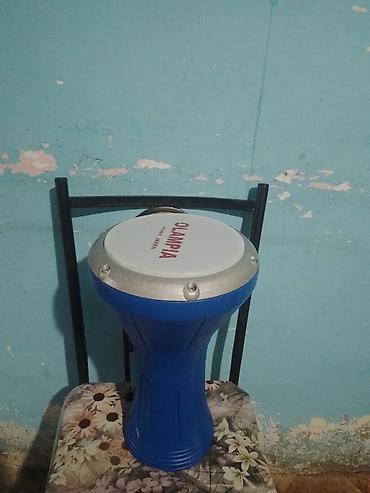 Darbukalar: OLAMPIA model JAPAN darbuka (dəfin/darbuka) – mavi gövdəli, metal — 1