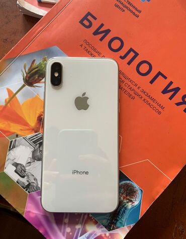 tv box s: IPhone X, 64 GB, Ağ, Zəmanət, Barmaq izi, Simsiz şarj