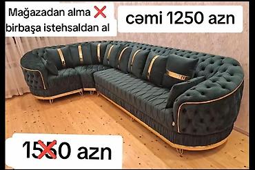 Divan və kreslo dəstləri: Yeni, Künc divan, Divan — 1