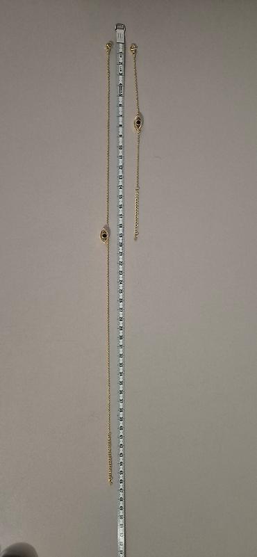 Наборы украшений: КОМПЛЕКТ. Элегантное золотистое колье с подвеской в форме глаза и — 3