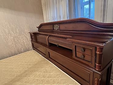Çarpayılar: Klassik üslubda möhkəm taxta iki nəfərlik çarpayı - Material: təbii — 3