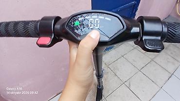 saat alan: RILEY elektrik skuteri 1ay sürülüb - Rəqəmsal LCD displey: sürət — 9