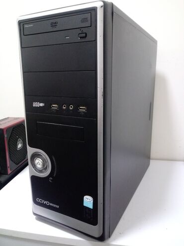 мониторы grey: Компьютер, ядер - 2, ОЗУ 8 ГБ, Для несложных задач, Б/у, Intel Pentium, HDD + SSD