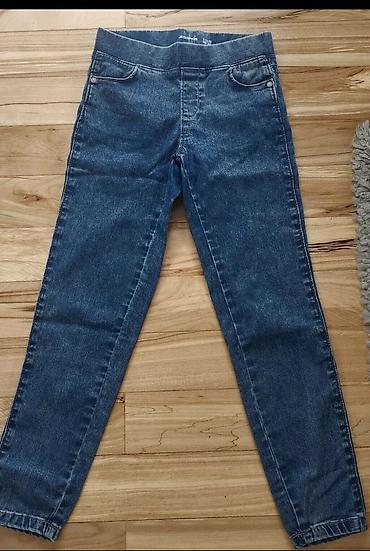 alpaka kaputi: Ovs jeggings pantalone od teksasa, za devojcice, u plavoj boji. Model — 1