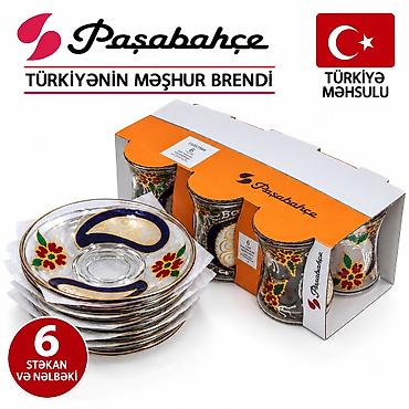 jensen cayi: Çay dəsti, Şüşə, 6 nəfərlik, Türkiyə — 7