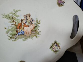 Ostali antikviteti: Tanjir za serviranja 1940g+ Chodziez Poljska. Tanjir za — 7