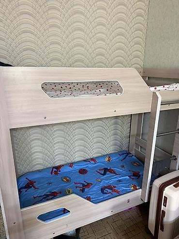 Балдар үчүн эки ярустуу, Колдонулган, ЛДСП, түсү - Саргыч боз