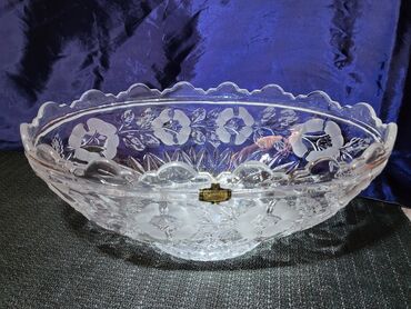 Činije: Cinija nova veca kristal Zajecar 70te. Cinija kristal,led — 4