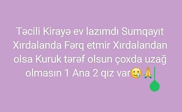 otaq studiya: Axtarılan xidmət: kirayə ev - Şəhər/ərazi: Sumqayıt və ya Xırdalan — 1