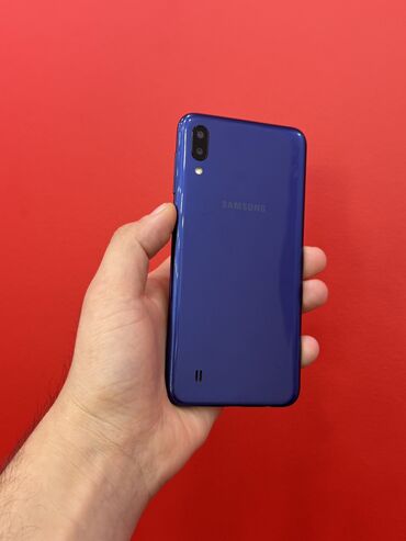 Samsung: Samsung Galaxy M10, 16 GB, rəng - Göy, Düyməli, Face ID, Sensor