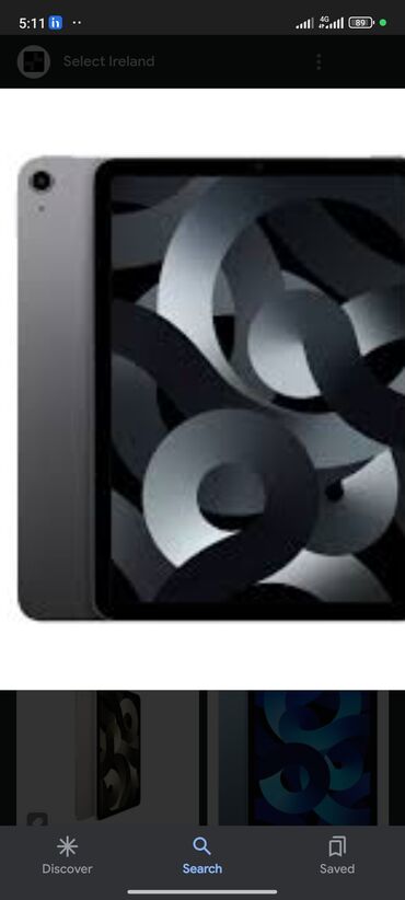 ipad air 16gb wifi: Планшет, Apple, 10" - 11", Wi-Fi, Б/у, Классический цвет - Серый