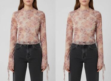 pull and bear bluzki z długim rękawem: Bershka, Жіноча блуза, розмір S