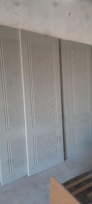 MDF dekorativ qapı panelləri – boz rəng - Material: yüksək sıxlıqlı — 6