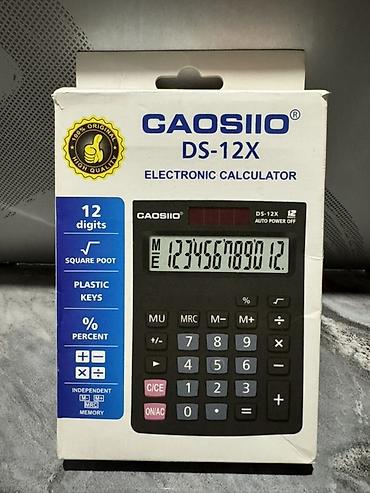 kalkulyator: GAOSIIO DS-12X elektron kalkulyator Xüsusiyyətlər: - 12 rəqəmli böyük — 2