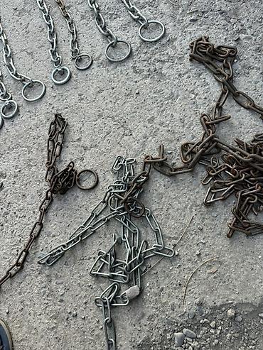 жёсткий цеп: Металлические цепи с кольцами - Набор из нескольких цепей разной — 3
