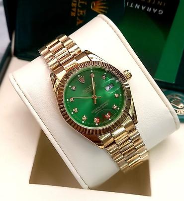 Aksesuarlar: Rolex Datejust üslubunda lüks qol saatları - Korpus və qolbaq: qızılı — 2