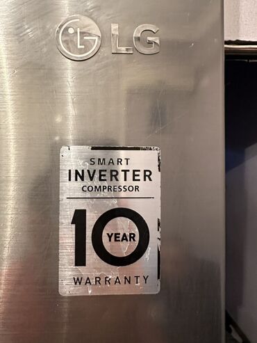 Soyuducular: İşlənmiş 2 qapılı LG Soyuducu Satılır, rəng - Gümüşü, Dispenserli — 3