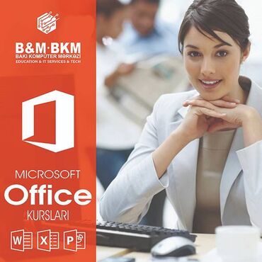 Sürücülük kursları: Kompüter kursu: Microsoft Office, Əyani, Fərdi, Qrup