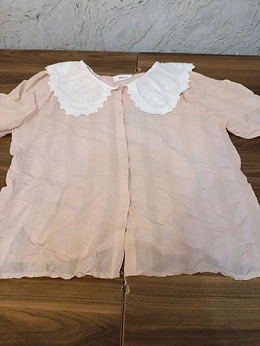 cins: Qadın bluzası – MiNa - Rəng: pastel şaftalı - Model: önü düyməli — 1