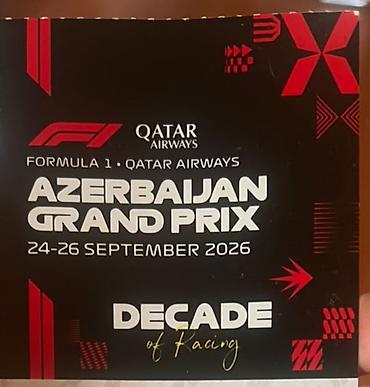 Təcili satılır 3 cü sıra Qiymətdə razılaşmaq olar. Formula 1 Qatar