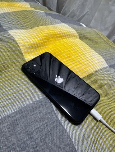 apple 15 pro max цена бишкек: IPhone 11, Колдонулган, 128 ГБ, Кара, Кабель, 89 %