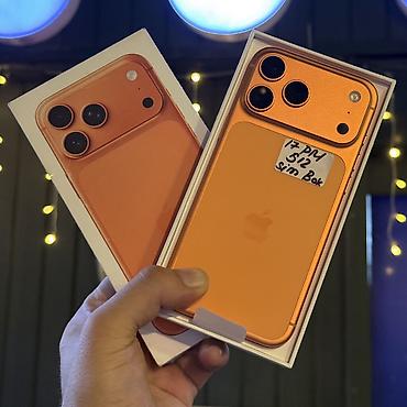 iphone 2 sim: IPhone 17 Pro Max, Б/у, 512 ГБ, Оранжевый, Защитное стекло, Чехол, Кабель, 100 % — 9