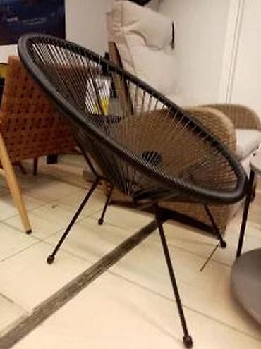 Fotelje: LOUNGE CRNA STOLICA NOVA STOLCA ZA TERASU I BASTU AKCIJA | Cene nisu — 12