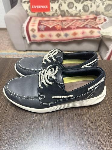 clark: Лоферы, 40, Clarks, Б/у, цвет - Синий, Самовывоз — 1
