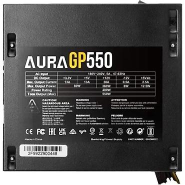 Izvori napajanja: AURA GP550 ATX napajanje za računar - Ukupna snaga: 550 W - Nominalna — 2