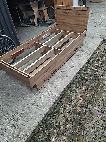 bunk bed: Односпальная кровать, Новый, С матрасом, длина - 190 см — 7