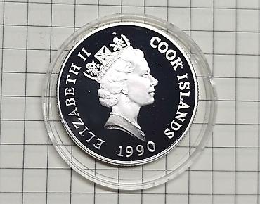 серебра: Продам монету 10 долларов Островов Кука. Серебро 925 Год: 1990 Цена — 3