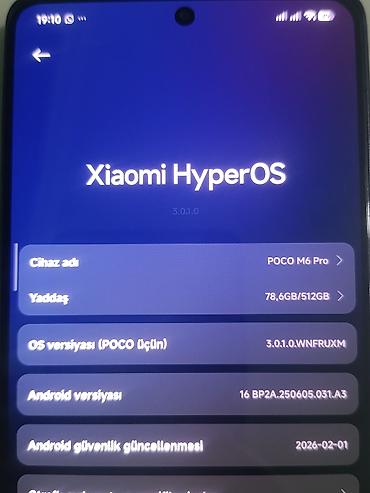 poco m6 8 256: Poco M6 Pro, 512 GB, rəng - Göy, Sensor — 2