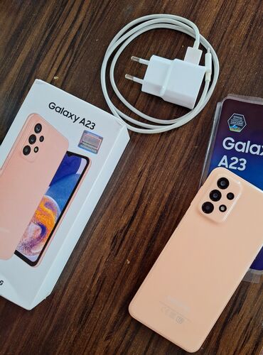 samsunq s 23: Samsung Galaxy A23, 128 GB, rəng - Narıncı, Zəmanət, Sensor, Barmaq izi