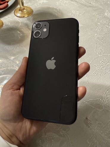 iphone 11 цена бишкек: IPhone 11, Колдонулган, 128 ГБ, Кара, Коргоочу айнек, Каптама, Куту, 100 %