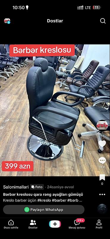 salon termolari: Yeni, Saç kəsimi kreslosu — 1