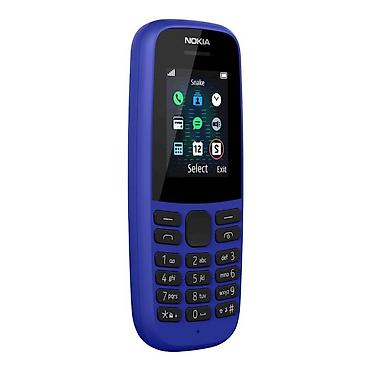 nokia 105 2018: Nokia 105 4G, < 2 GB Memory Capacity, rəng - Göy, Düyməli — 2