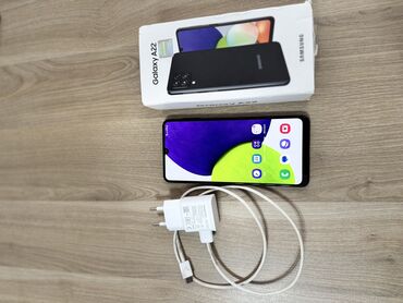 legion telefon: Samsung Galaxy A22, 64 GB, rəng - Qara, Sensor, Barmaq izi, İki sim kartlı