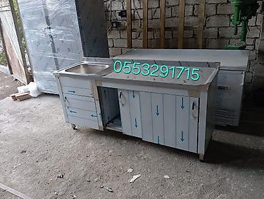 Paslanmayan poladdan qab-yuma moykaları və iş masaları - Restoranlar