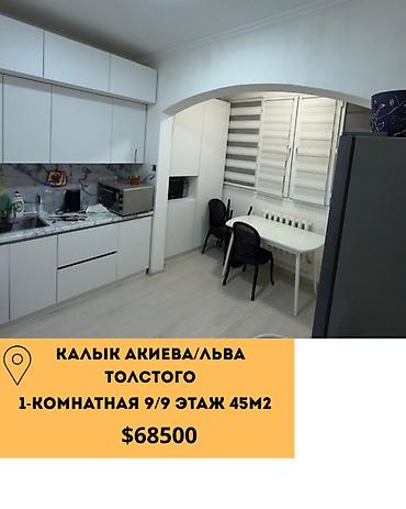 1 комната, 45 м², ул. Лев Толстой 9 этаж, Евроремонт